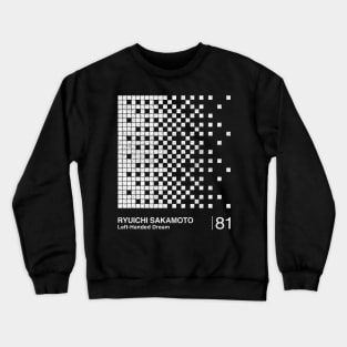 Left-Handed Dream / Minimalist Graphic Design Fan Crewneck Sweatshirt